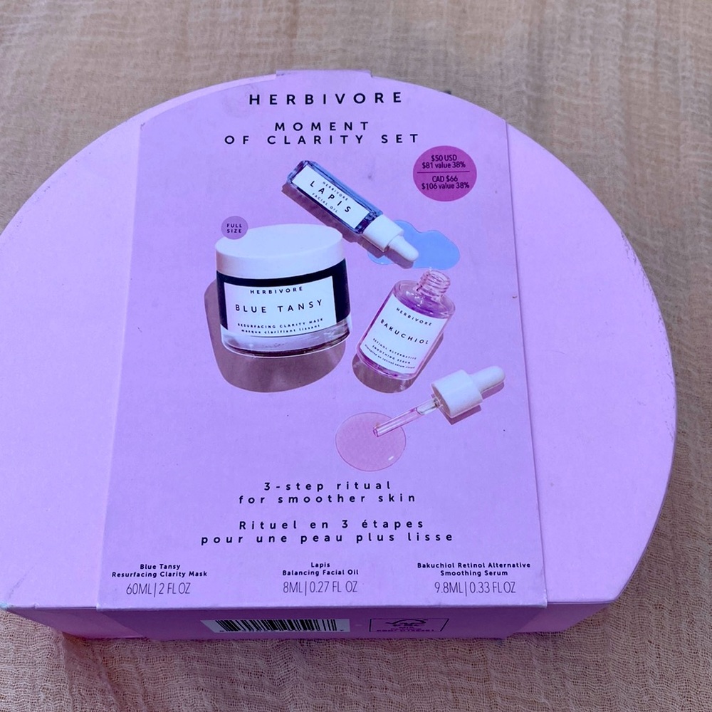 Herbivore Botanicals - MOMENT OF CLARITY Kit - Tansy / Lapis /Bakuchiol - NIB